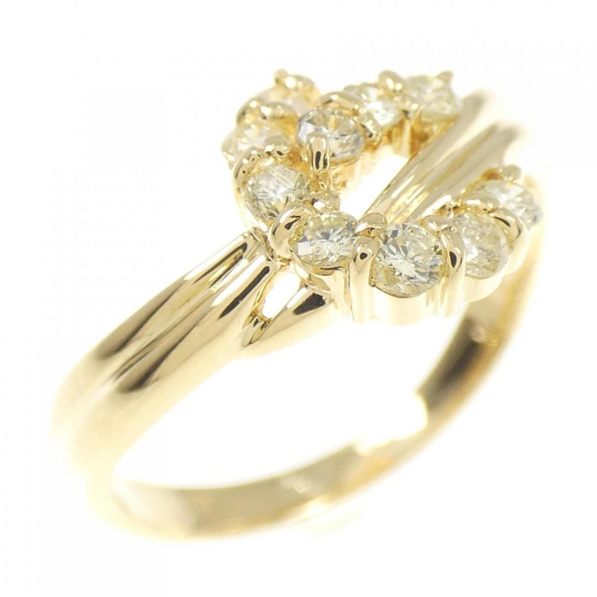 K18YG ダイヤモンド リング 0.30CT【中古】