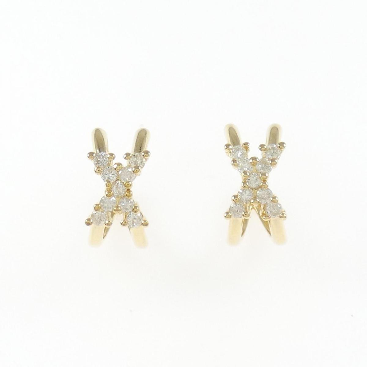 K18YG ダイヤモンド ピアス 0.30CT【中古】