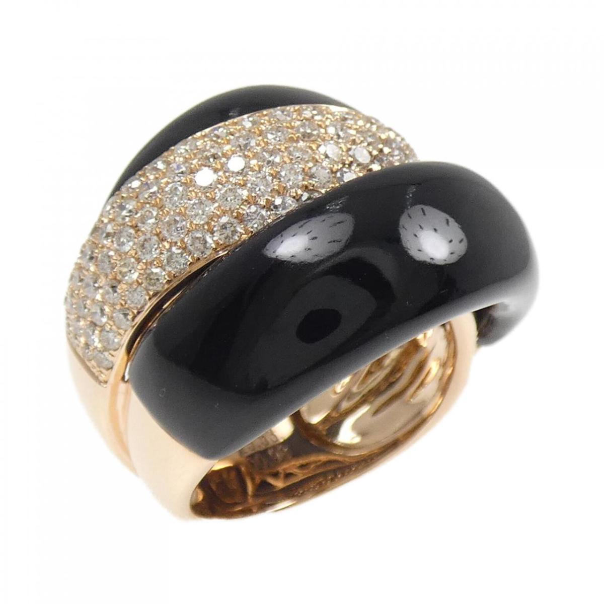 750PG オニキス リング 15.53CT【中古】