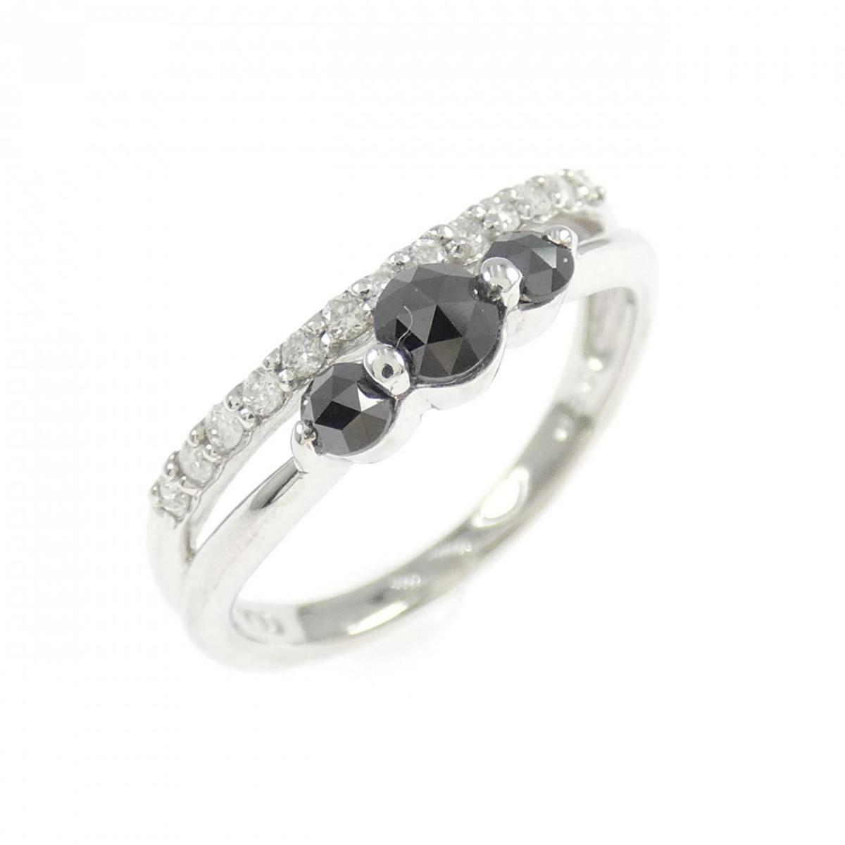 K10WG ダイヤモンド リング 0.30CT【中古】