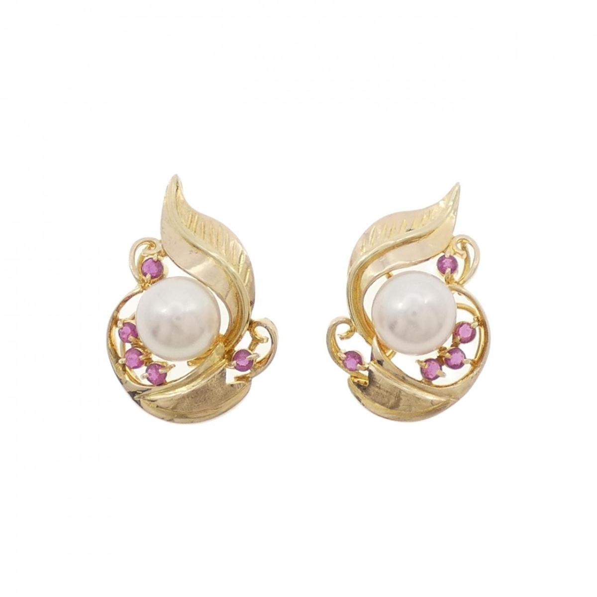 K10YG アコヤパール ピアス 7mm【中古】｜KOMEHYO ONLINESTORE 店