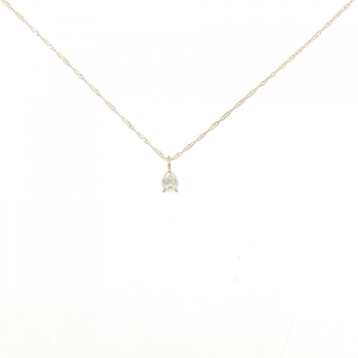 K18YG ダイヤモンド ネックレス 0.20CT【中古】