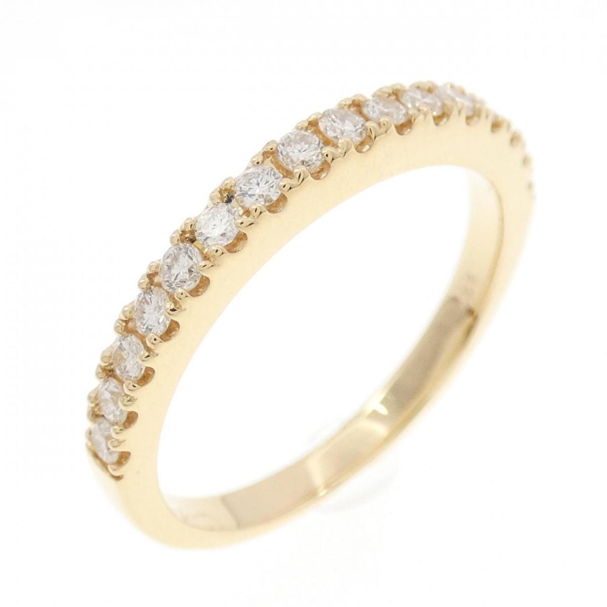 【リメイク】K18YG ダイヤモンド リング 0.32CT【中古】