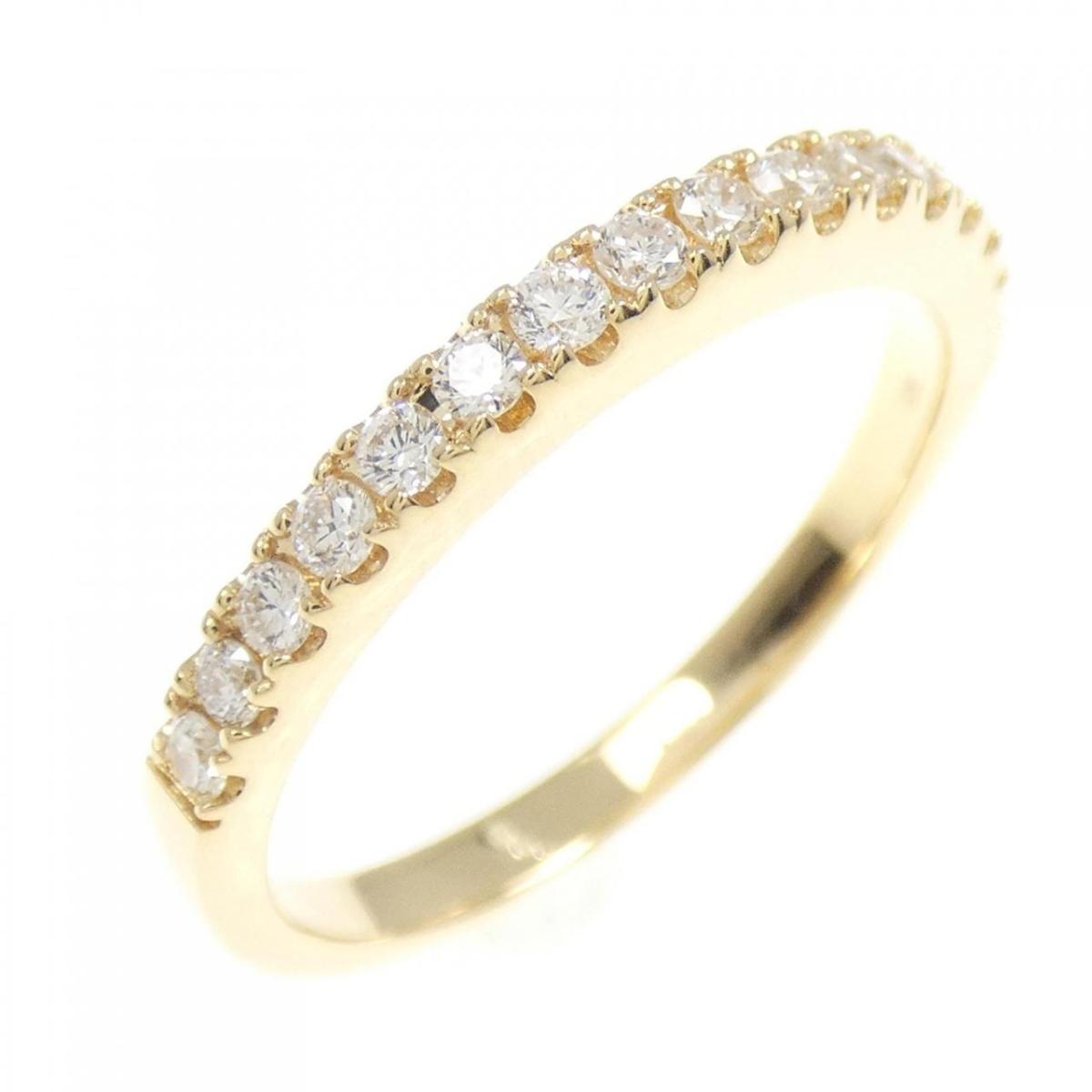 【リメイク】K18YG ダイヤモンド リング 0.32CT【中古】