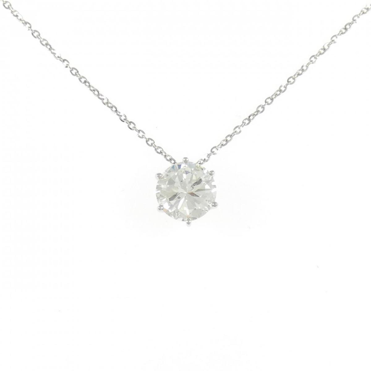 PT950/PT850 ダイヤモンド ネックレス 2.131CT I SI2 Good【中古】