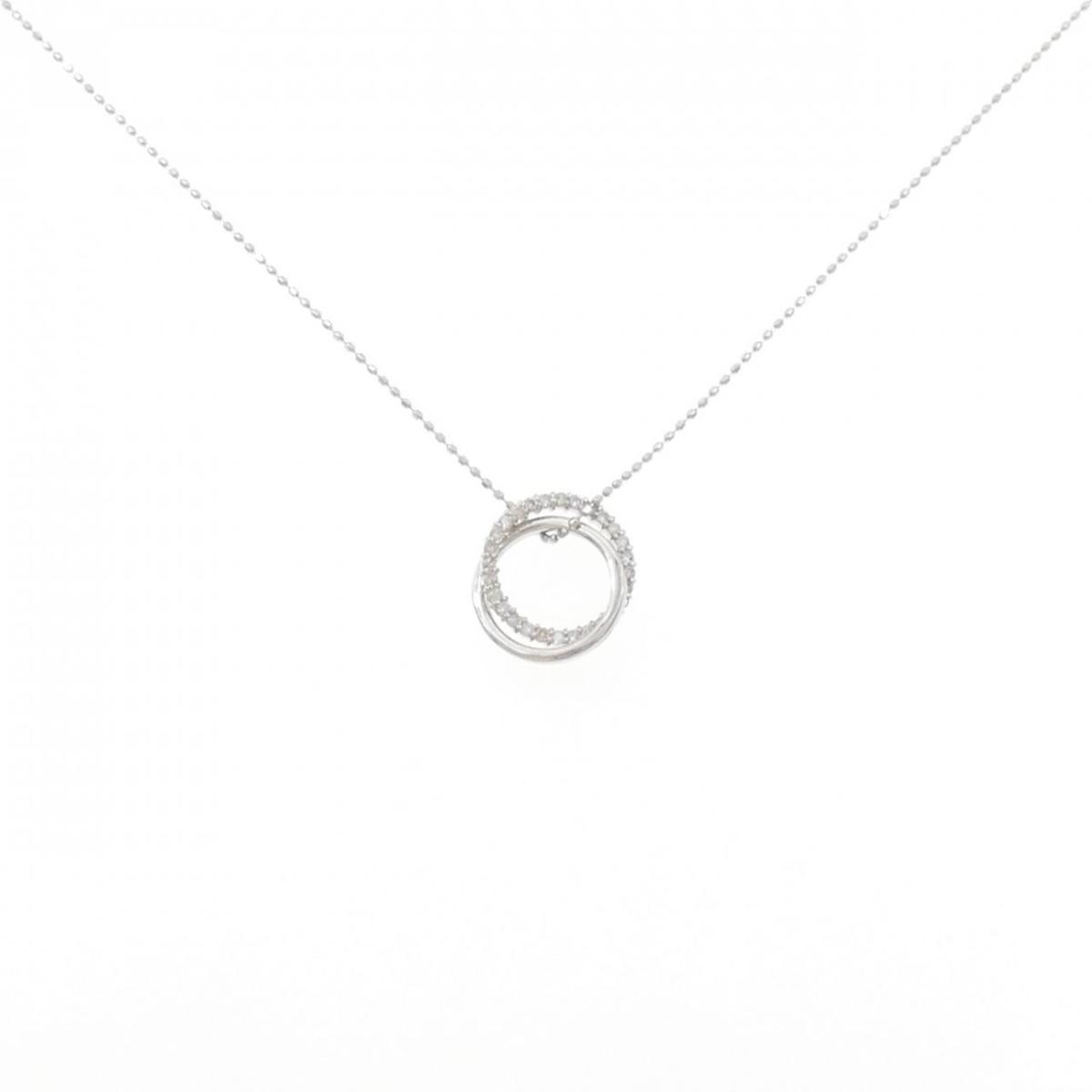 K18WG ダイヤモンド ネックレス 0.19CT【中古】｜KOMEHYO ONLINESTORE 店