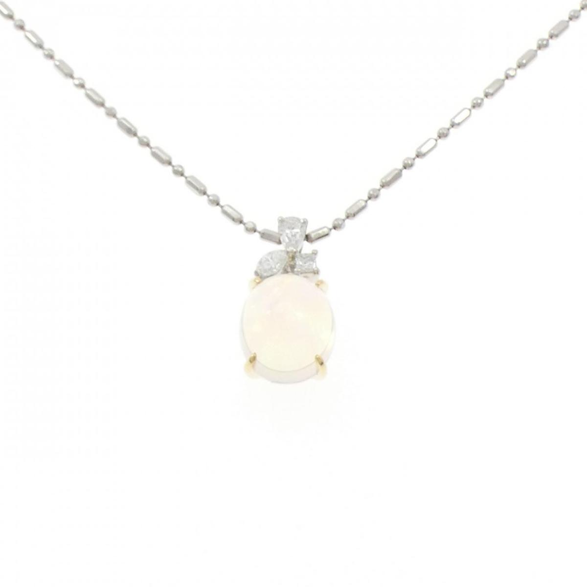 クレサンベール 合成オパール ネックレス 3.25CT【中古】