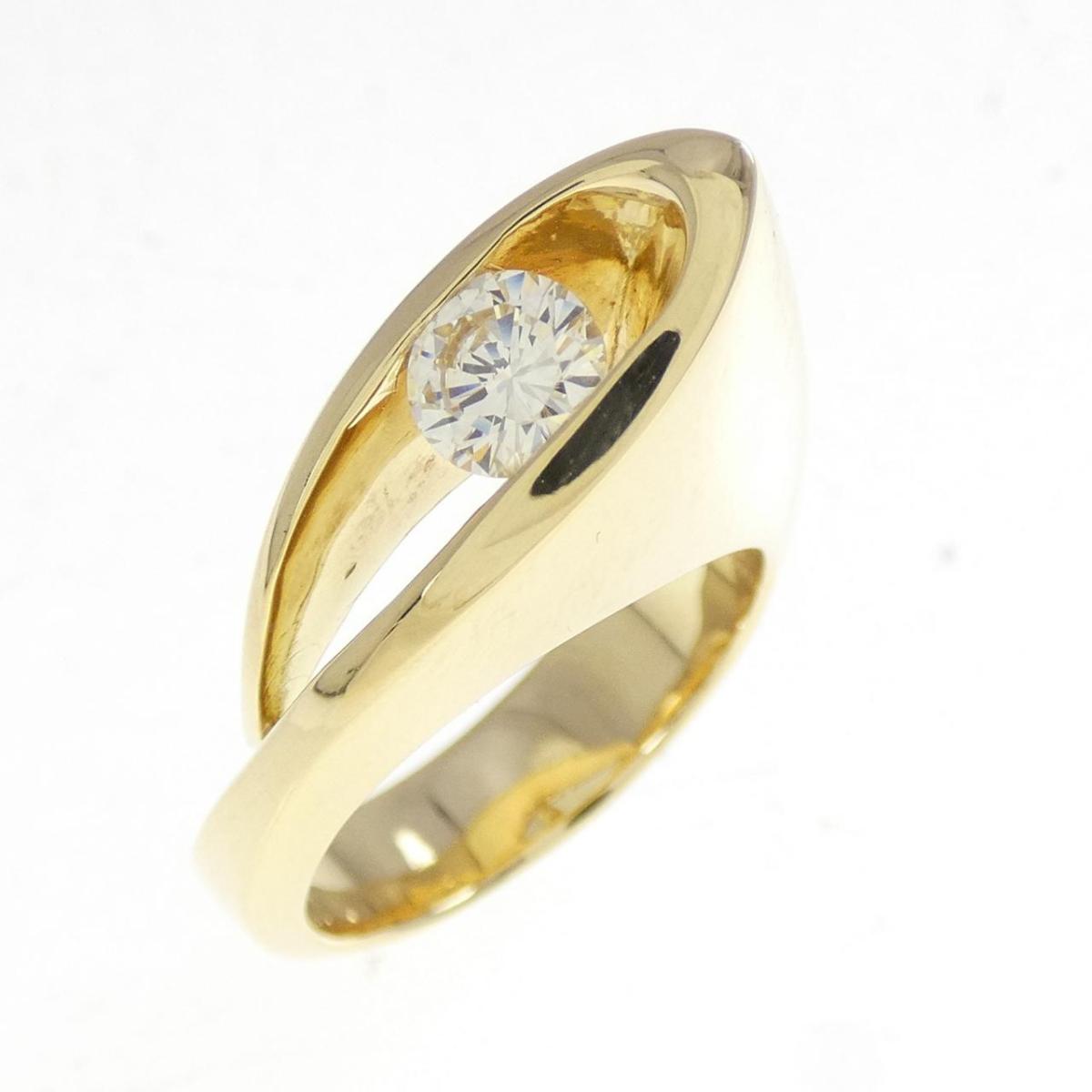 K18YG ダイヤモンド リング 0.454CT【中古】
