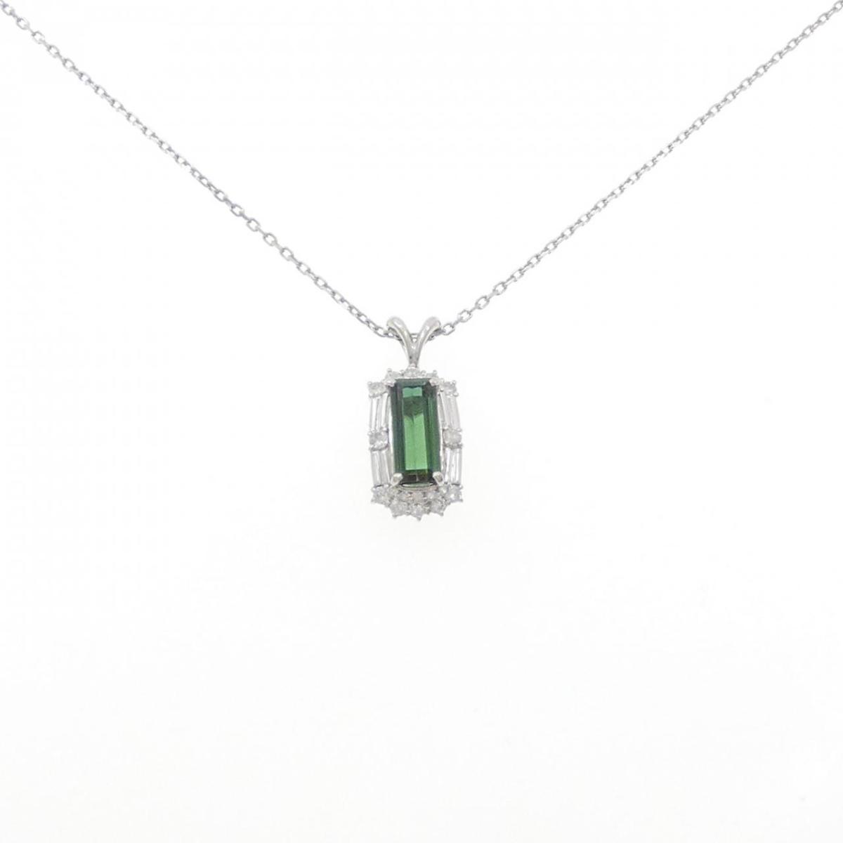 PT900/PT850 トルマリン ネックレス 2.56CT【中古】