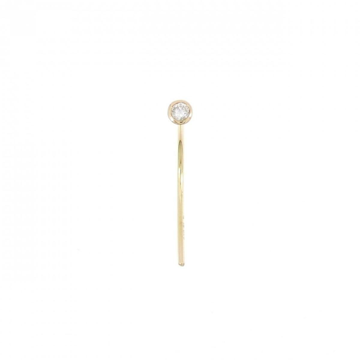 ヒロタカ ショートアロー ピアス 0.06CT 片耳【中古】