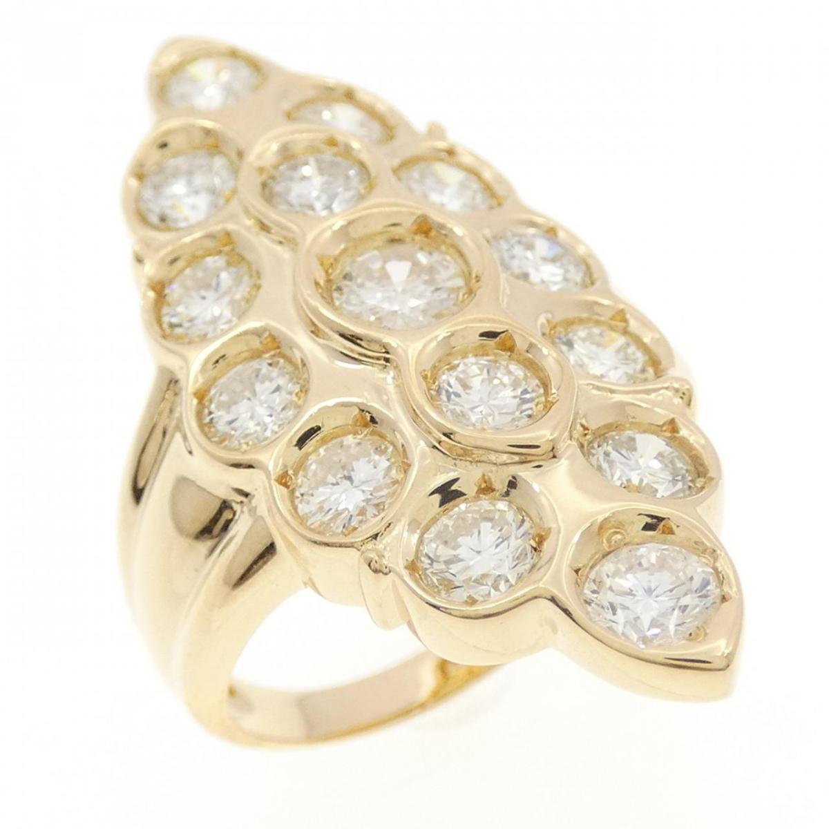K18YG ダイヤモンド リング 2.22CT【中古】