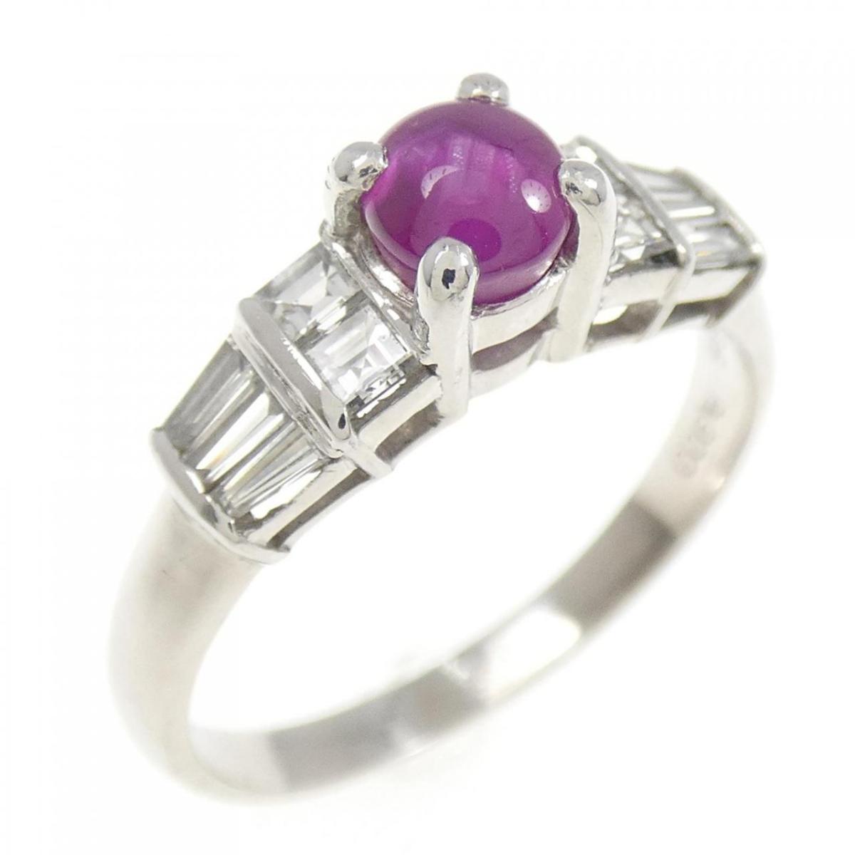 楽天市場】スタールビー リング 0.94ct Pt900 稀少宝石 : ubazakura