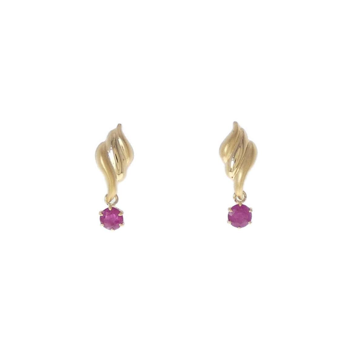 K18YG ルビー ピアス【中古】｜KOMEHYO ONLINESTORE 店