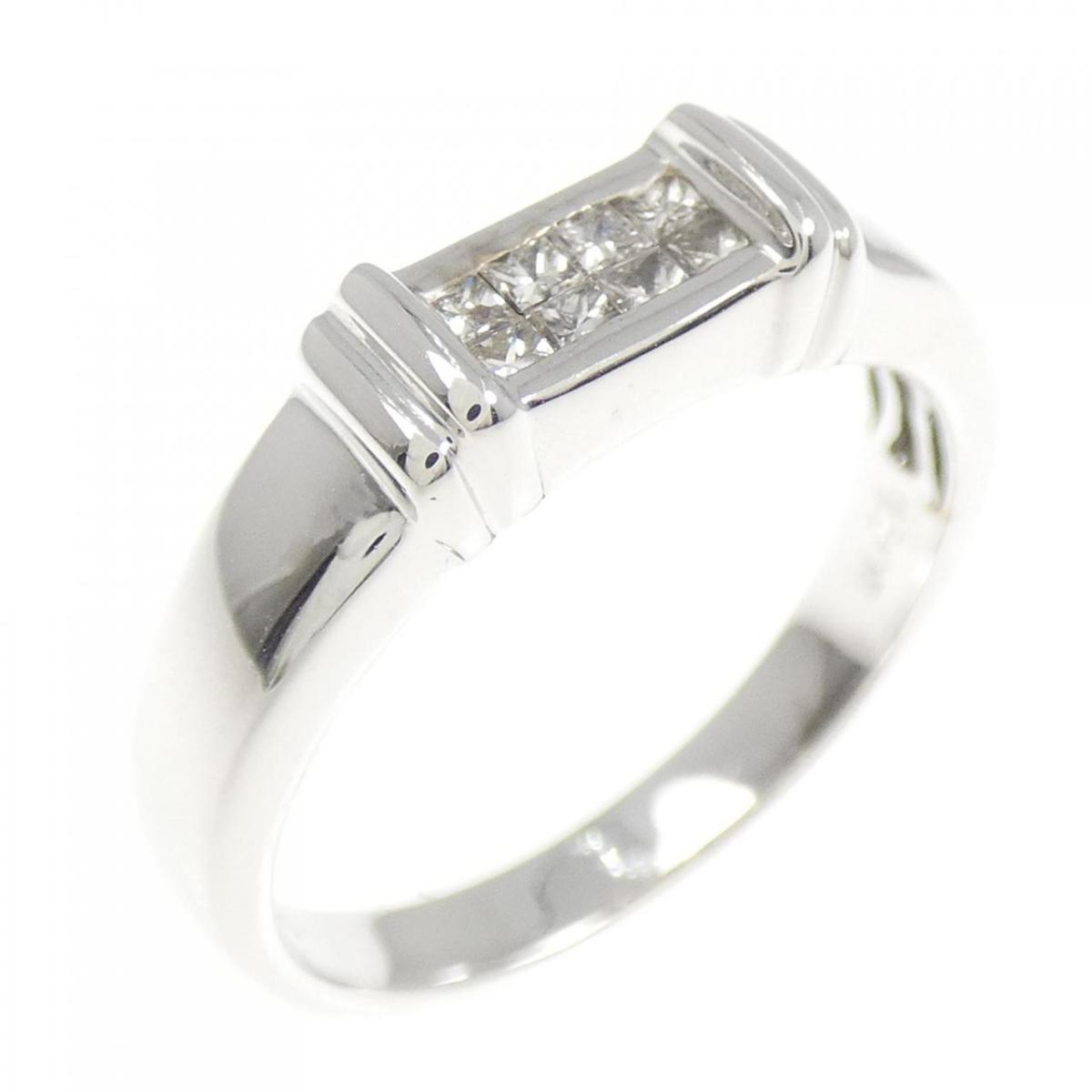 K18WG ダイヤモンド リング 0.15CT【中古】