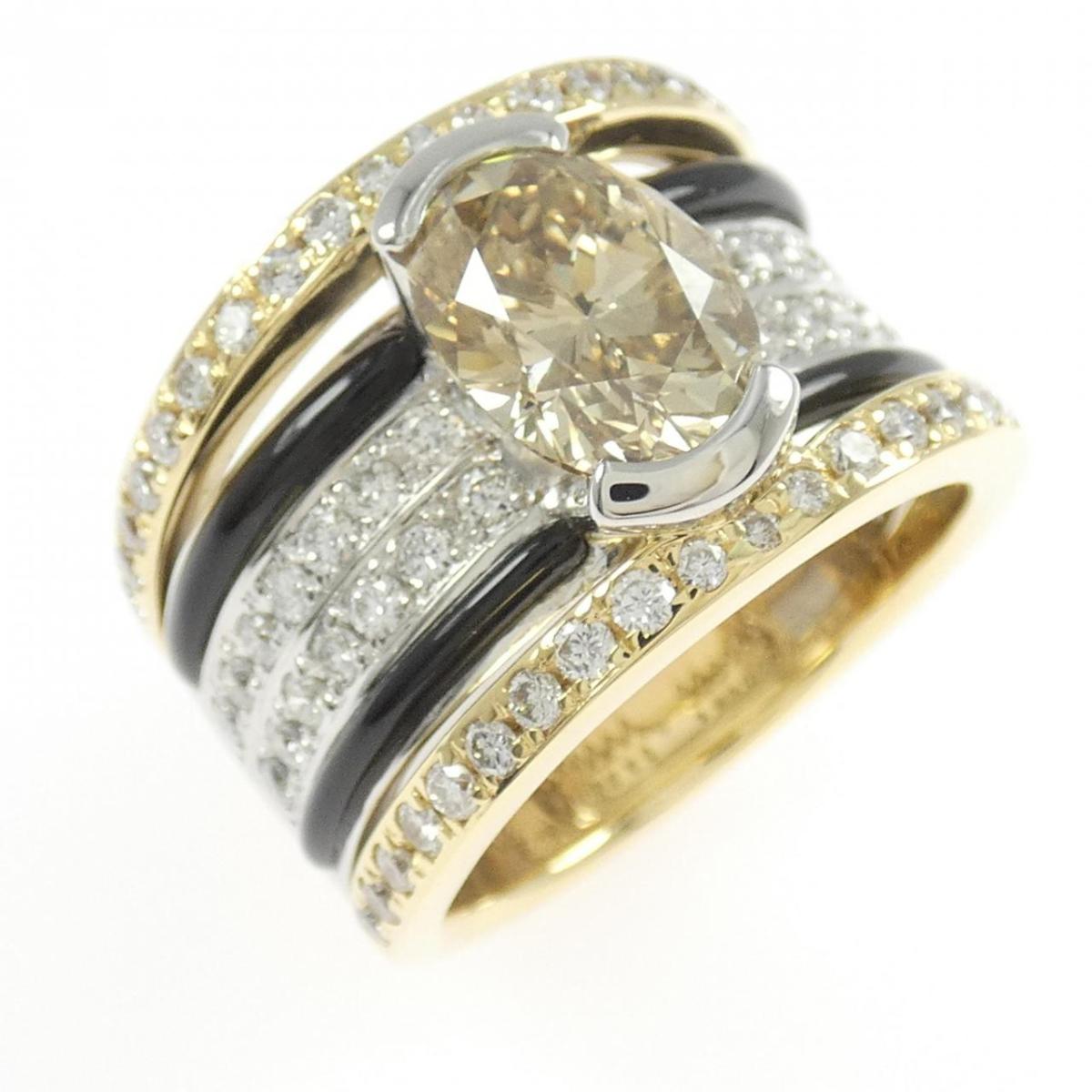 K18YG/PT900 ダイヤモンド リング 2.298CT【中古】