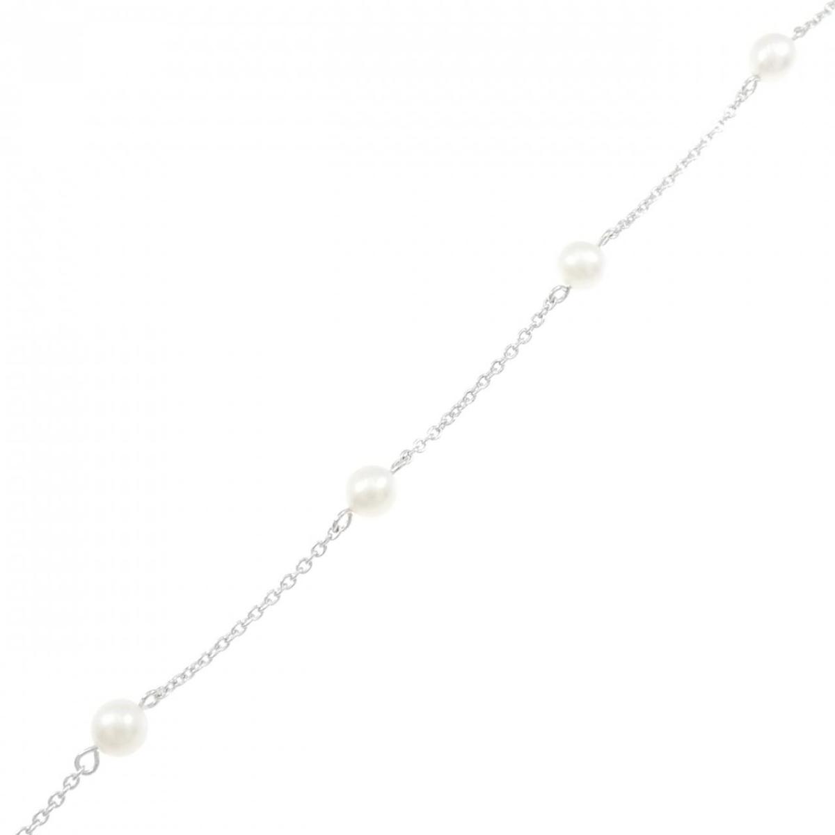 K18WG 淡水パール ブレスレット【中古】