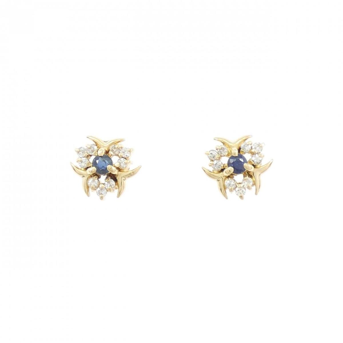 K18YG サファイヤ ピアス 0.14CT【中古】