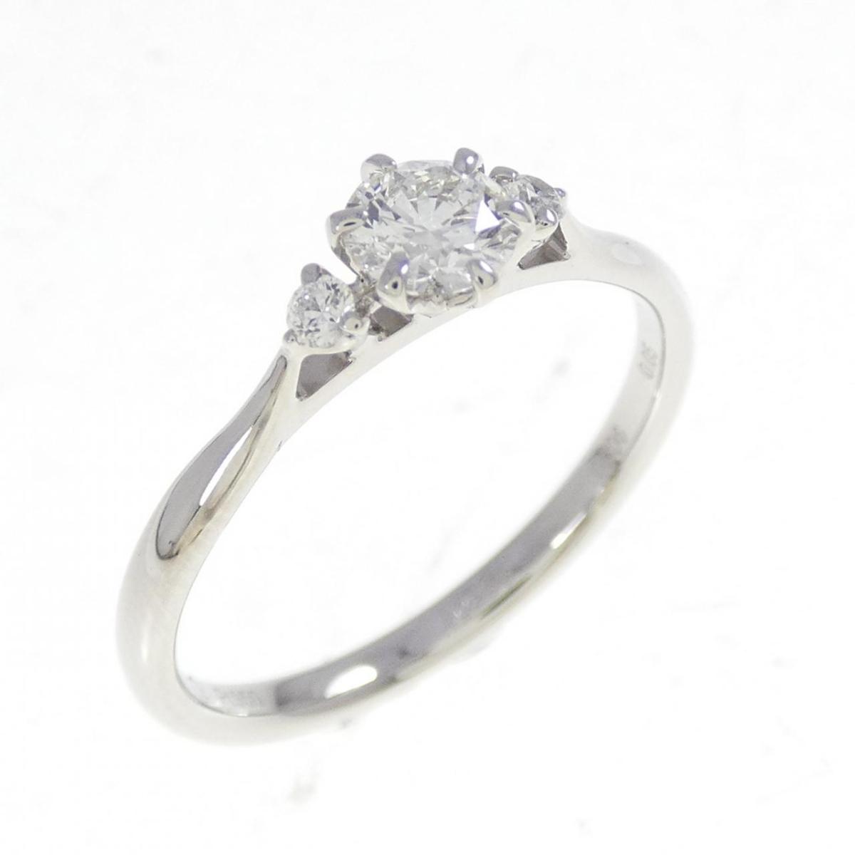PT950 ダイヤモンド リング 0.306CT G VVS2 3EXT H＆C【中古】