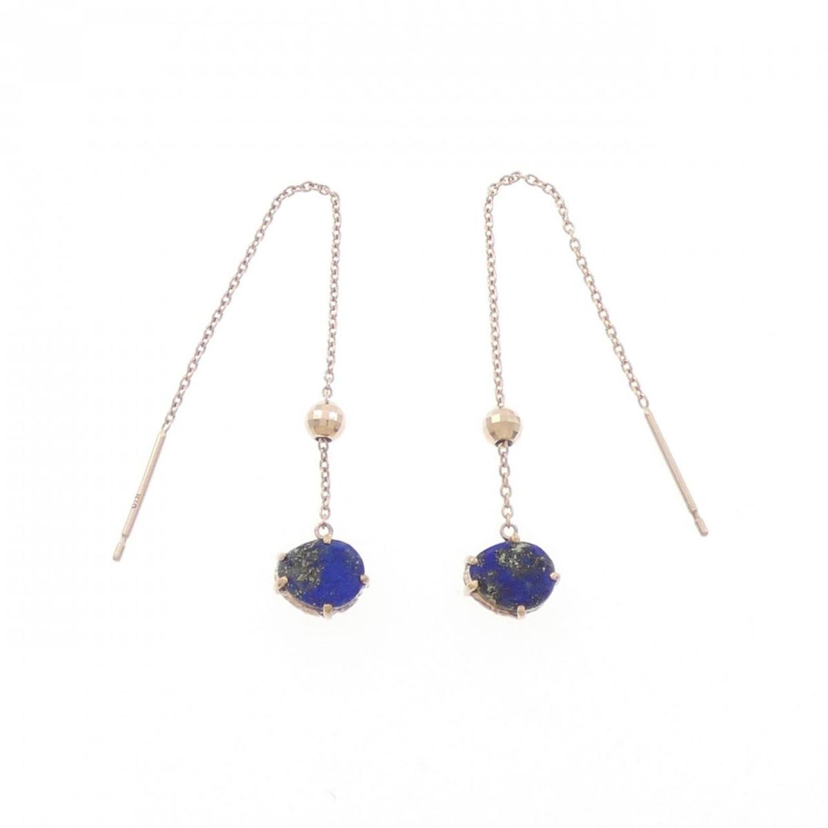 アガット ラピスラズリ ピアス【中古】