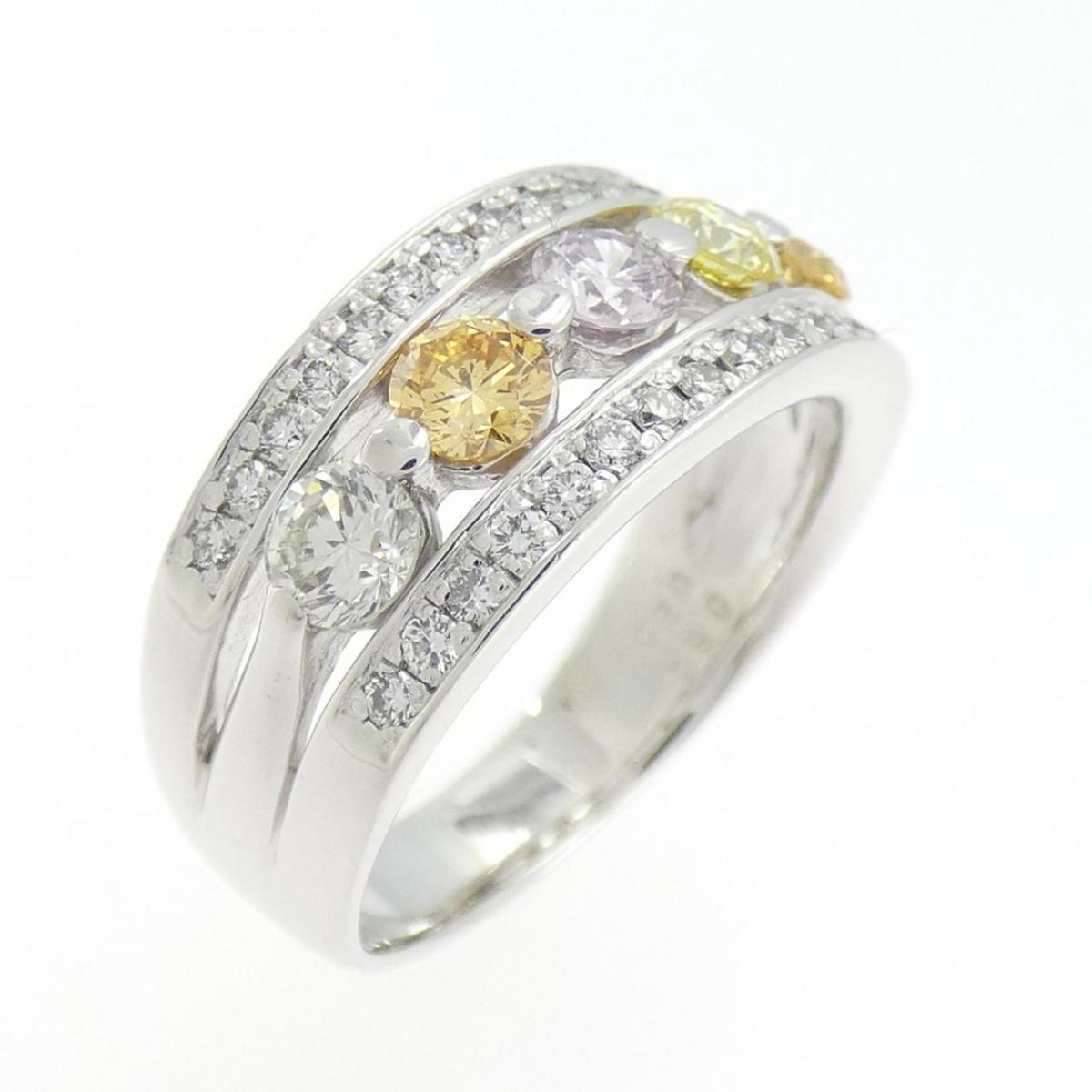 K18WG ダイヤモンド リング 0.80CT【中古】