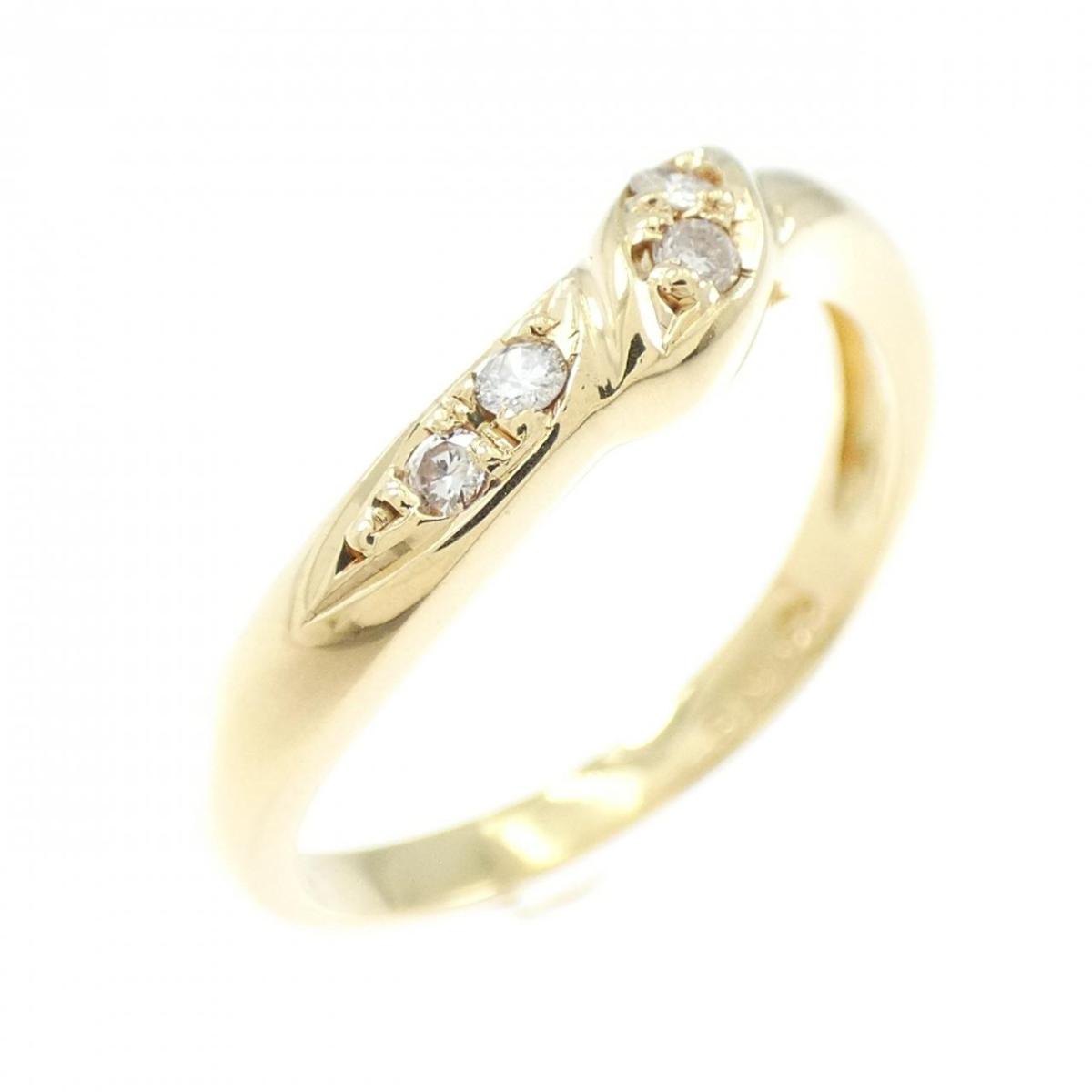 K18YG ダイヤモンド リング 0.07CT【中古】