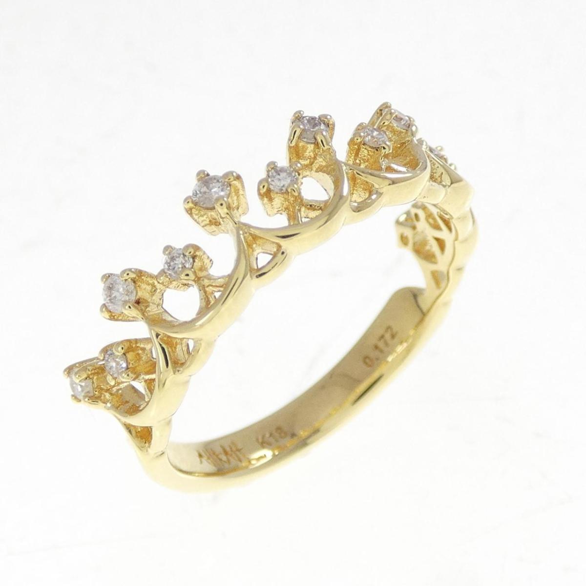 アーカー ティアラ ダイヤモンド リング 0.172CT【中古】