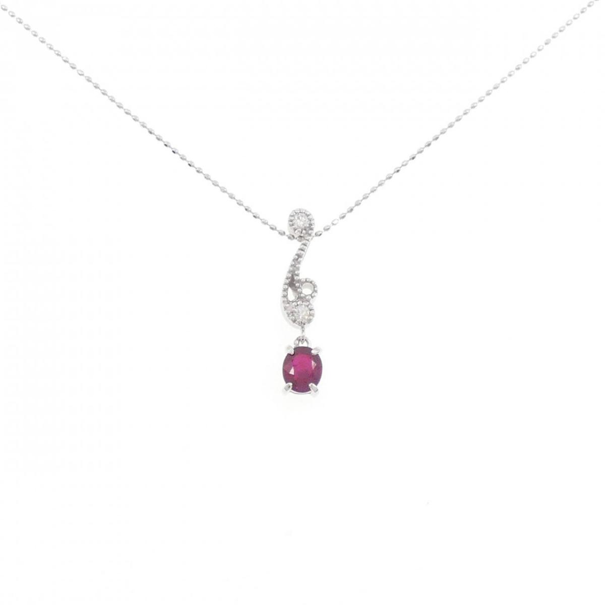 K18WG ルビー ネックレス 0.59CT【中古】｜KOMEHYO ONLINESTORE 店
