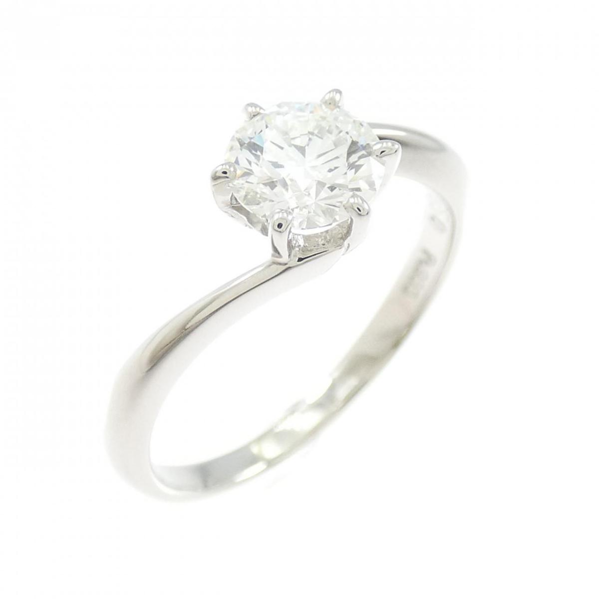 PT900 ダイヤモンド リング 0.650CT G VS1 VG【中古】