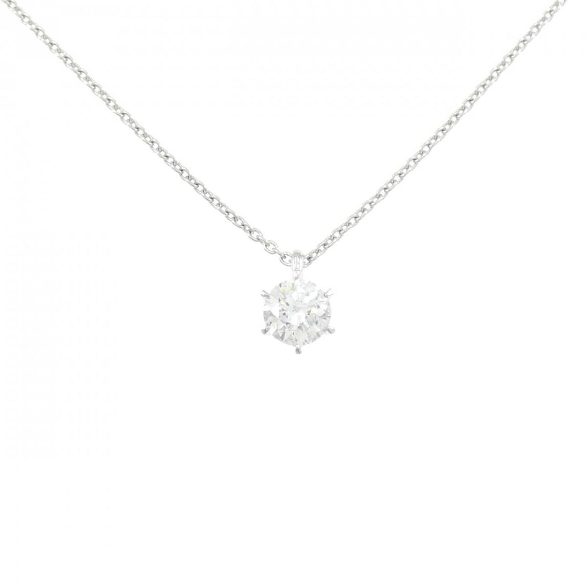 【リメイク】PT900/PT850 ダイヤモンド ネックレス 0.329CT E I1 VG【中古】