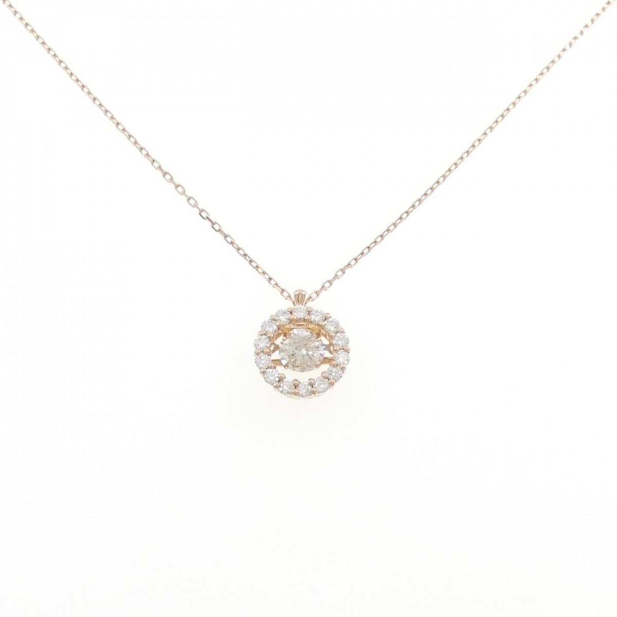K18PG ダイヤモンド ネックレス 0.40CT【中古】
