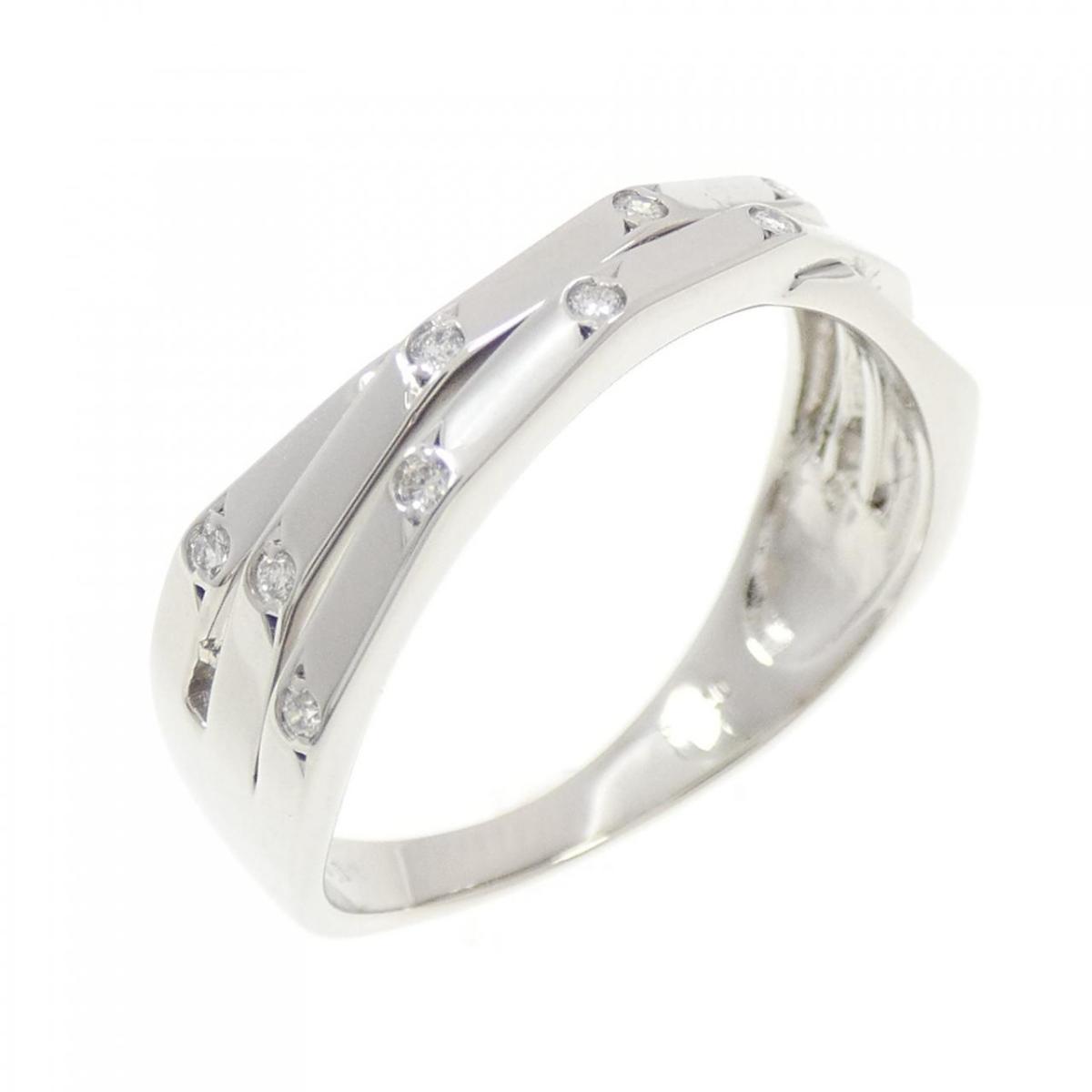 PT950 ダイヤモンド リング 0.08CT【中古】