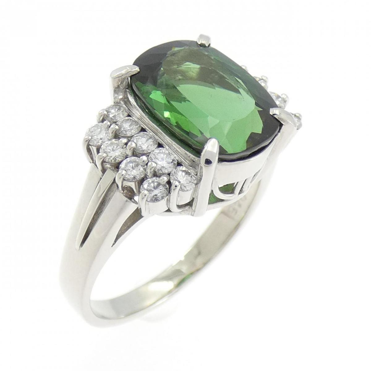 PT900 トルマリン リング 4.08CT【中古】｜KOMEHYO ONLINESTORE 店