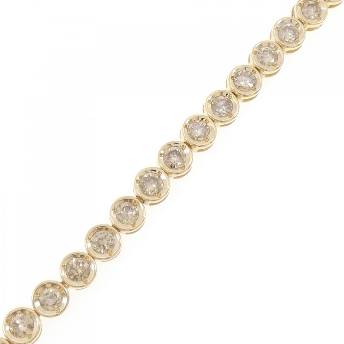 K18YG ダイヤモンド ブレスレット 5.00CT【中古】