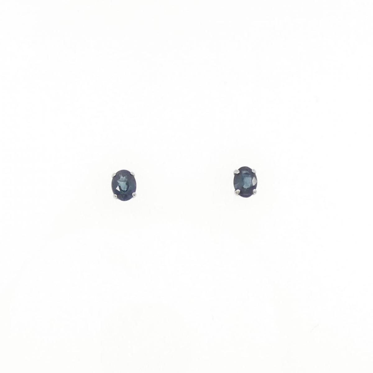 【新品】PT900 サファイヤ ピアス 0.32CT【新品】