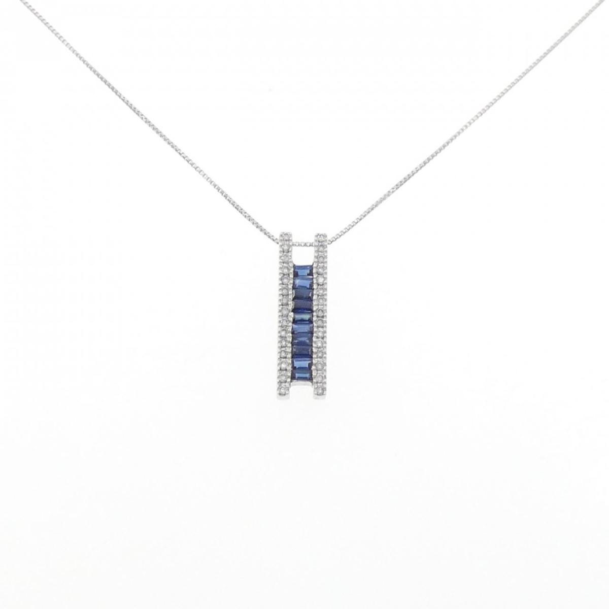 K18WG サファイヤ ネックレス 0.60CT【中古】｜KOMEHYO ONLINESTORE 店