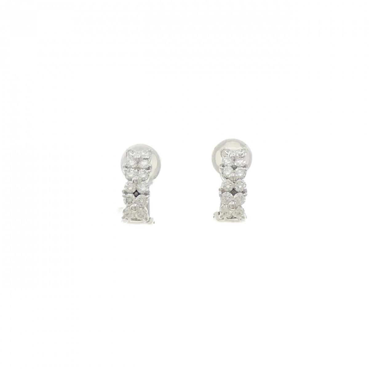 PT900/K14WG ダイヤモンド ピアス/イヤリング 1.07CT【中古】