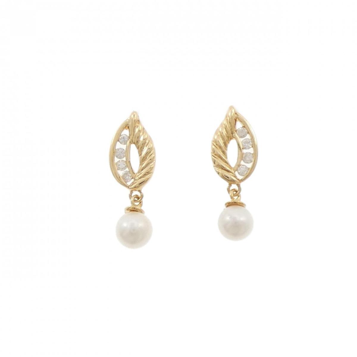 K18YG アコヤパール ピアス 5.1mm【中古】|KOMEHYO ONLINESTORE 店