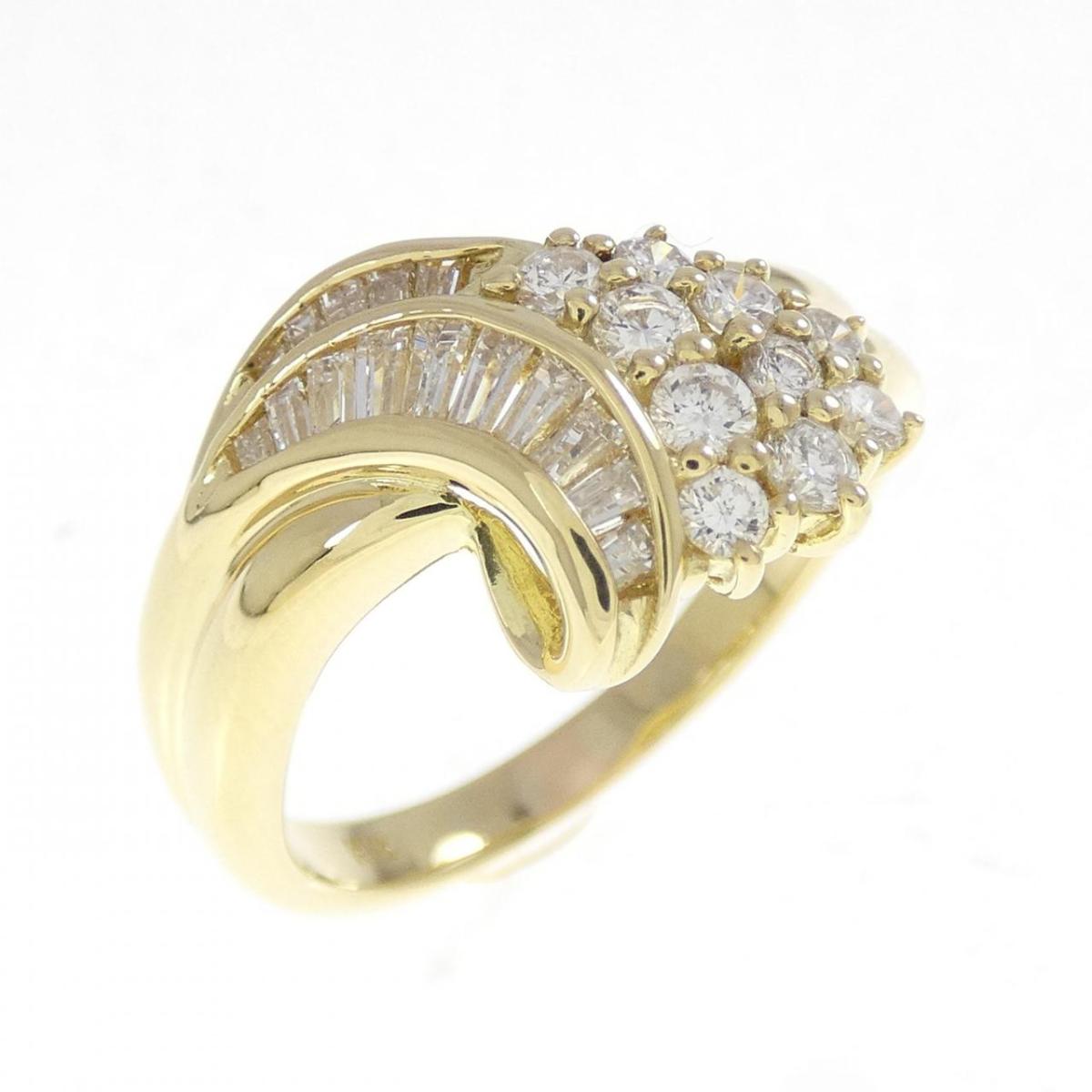K18YG ダイヤモンド リング 0.70CT【中古】
