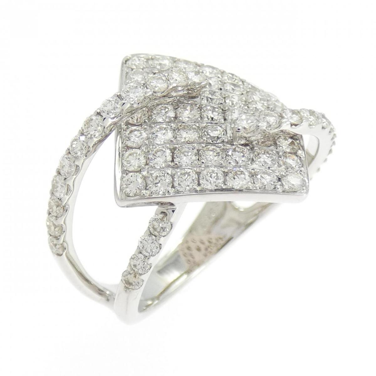 K18WG ダイヤモンド リング 1.65CT【中古】