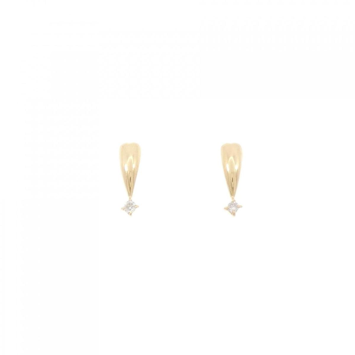 K18YG ダイヤモンド ピアス 0.04CT【中古】