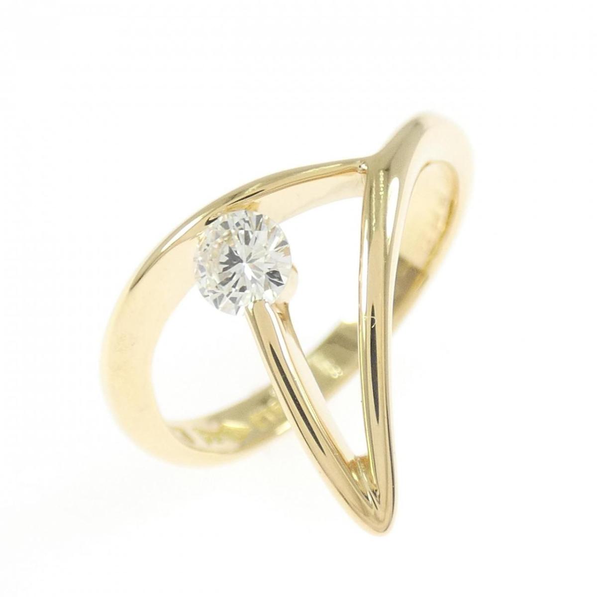 K18YG ダイヤモンド リング 0.21CT【中古】
