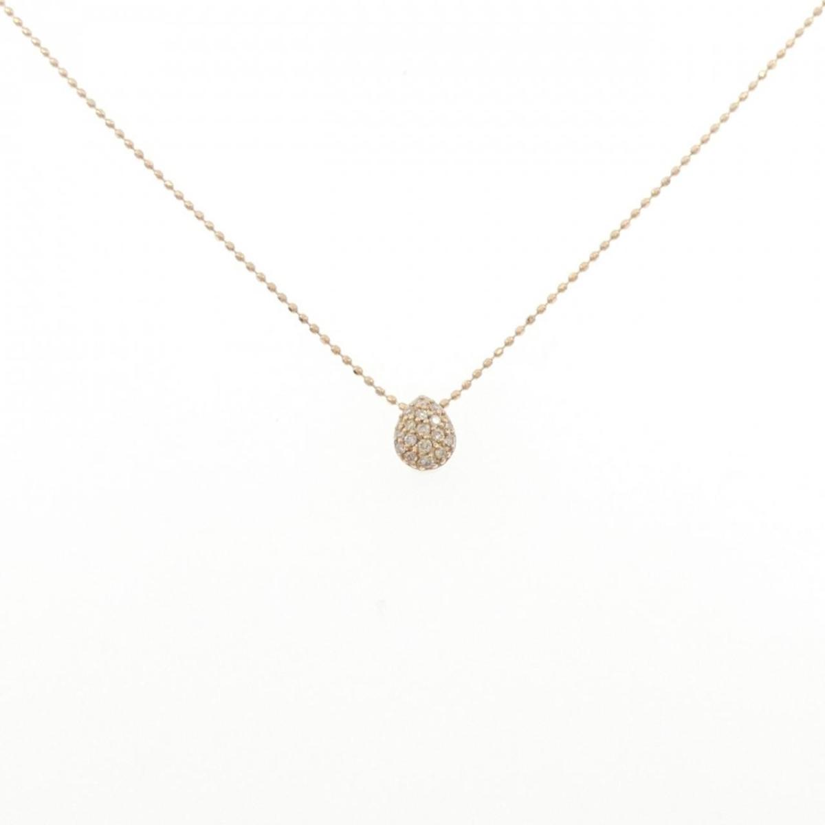 K18PG ダイヤモンド ネックレス 0.10CT【中古】