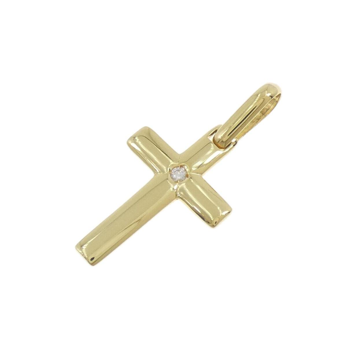 キメント クロス ダイヤモンド ペンダント【中古】