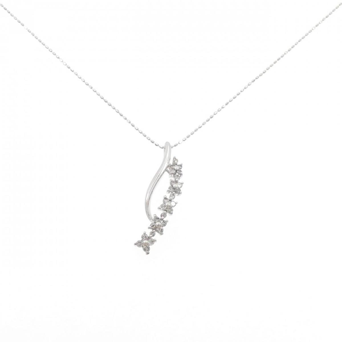 K18WG ダイヤモンド ネックレス 0.30CT【中古】|KOMEHYO ONLINESTORE 店