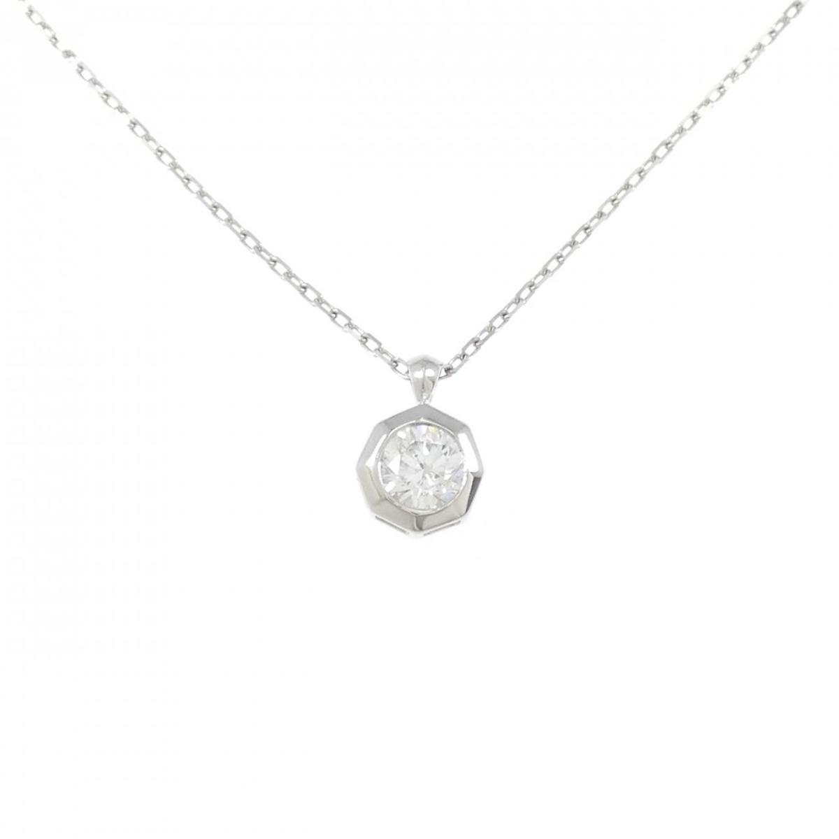 PT900/PT850 ダイヤモンド ネックレス 0.425CT【中古】