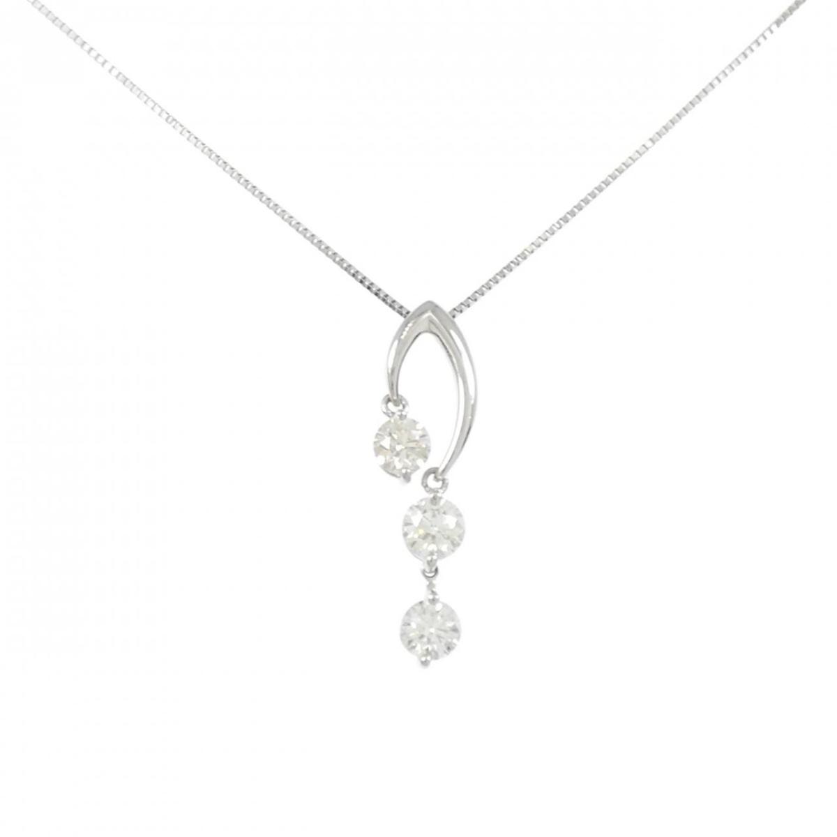 PT900/PT850 ダイヤモンド ネックレス 1.023CT【中古】｜KOMEHYO ONLINESTORE 店 99,330円