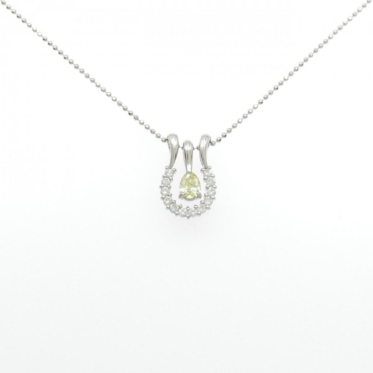 PT900/PT850 2WAY ダイヤモンド ネックレス 0.29CT【中古】