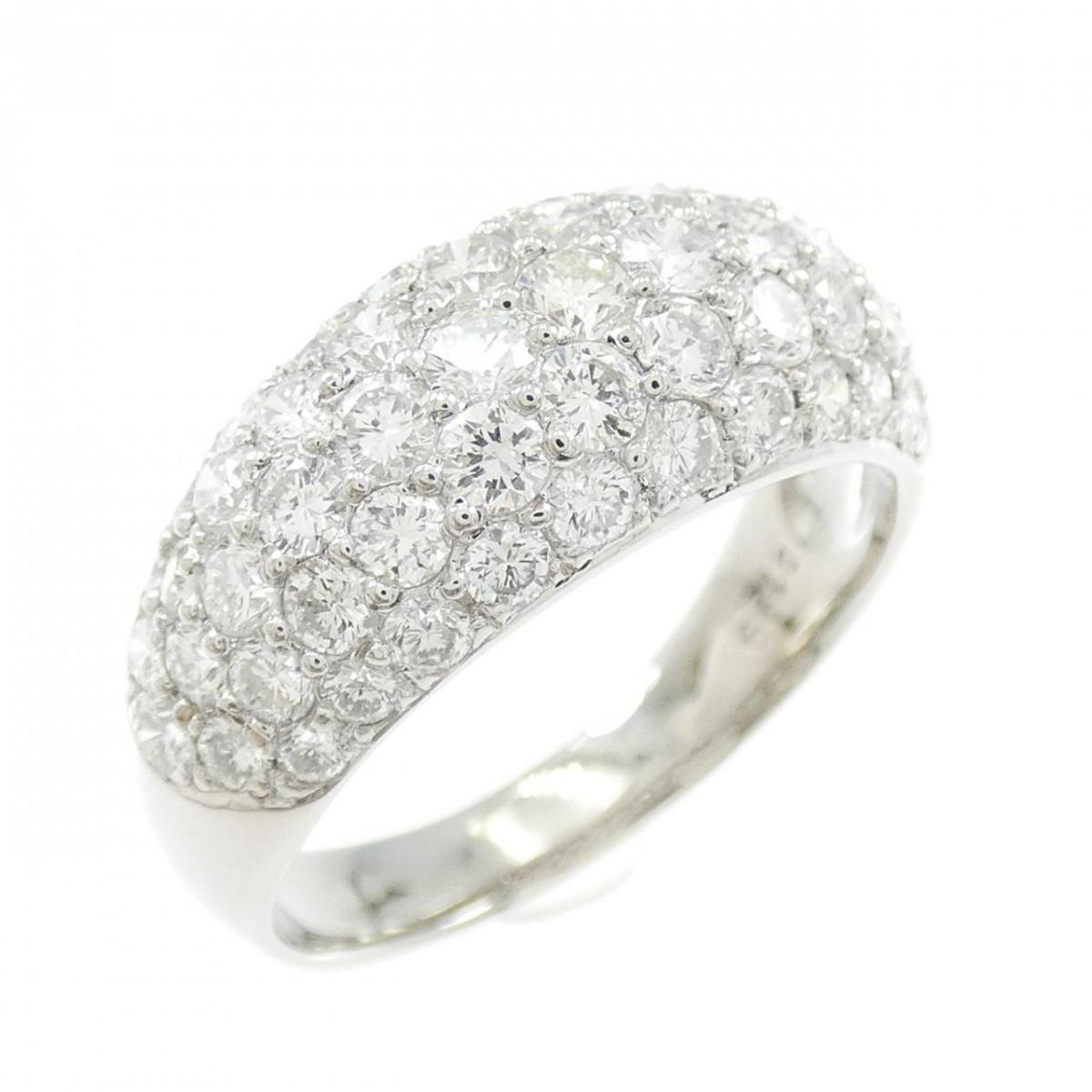 PT900 パヴェ ダイヤモンド リング 1.99CT【中古】
