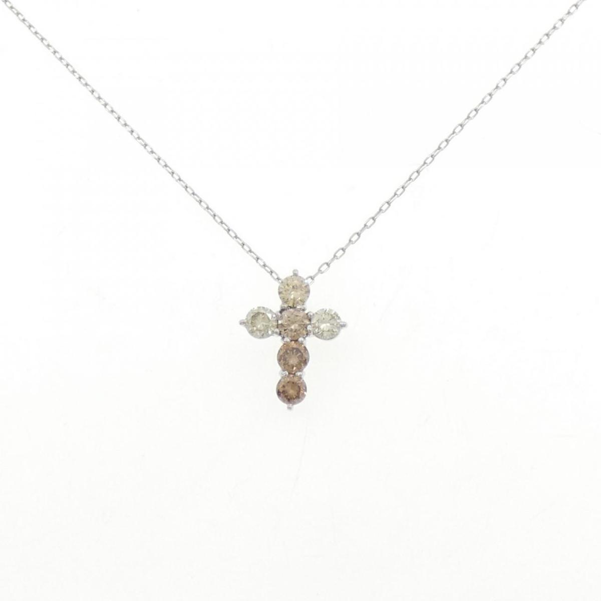 PT900/PT850 クロス ダイヤモンド ネックレス 1.141CT【中古】｜KOMEHYO ONLINESTORE 店