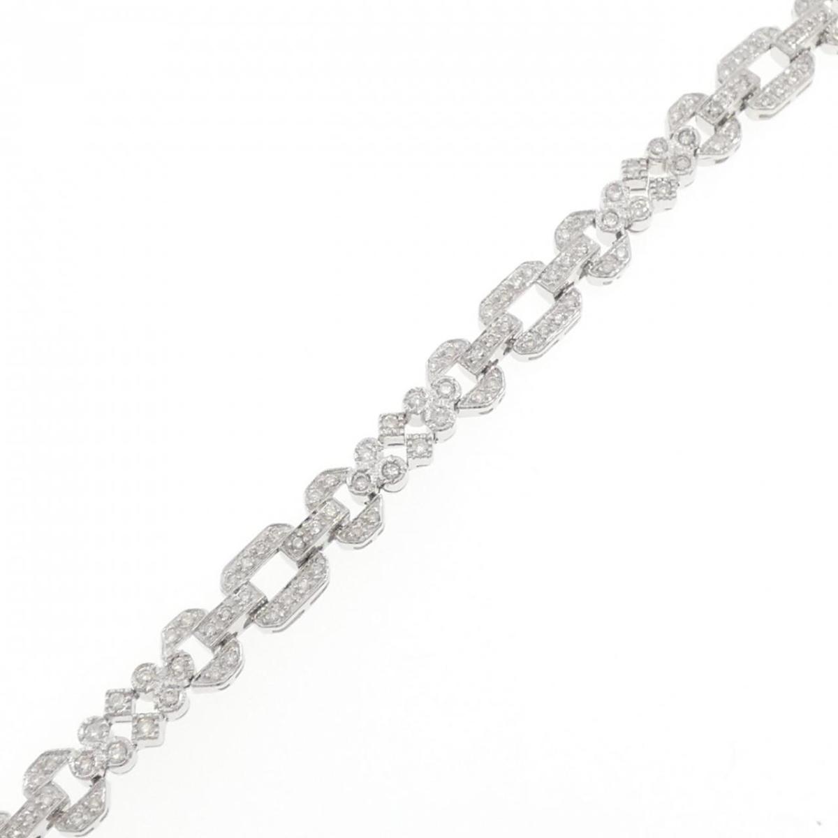 750WG ダイヤモンド ブレスレット 1.30CT【中古】